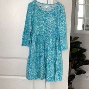 Lily Pulitzer turquoise flows dress size medium. Worn once